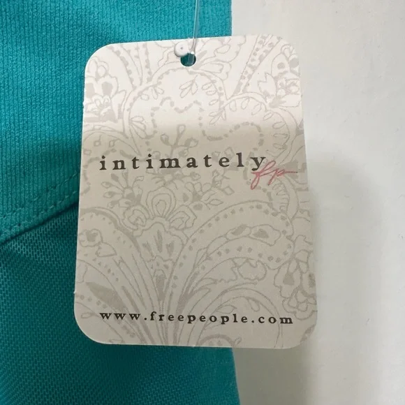 Free People All An Illusion Turquoise Bodysuit - Size XS / S - Picture 2 of 11